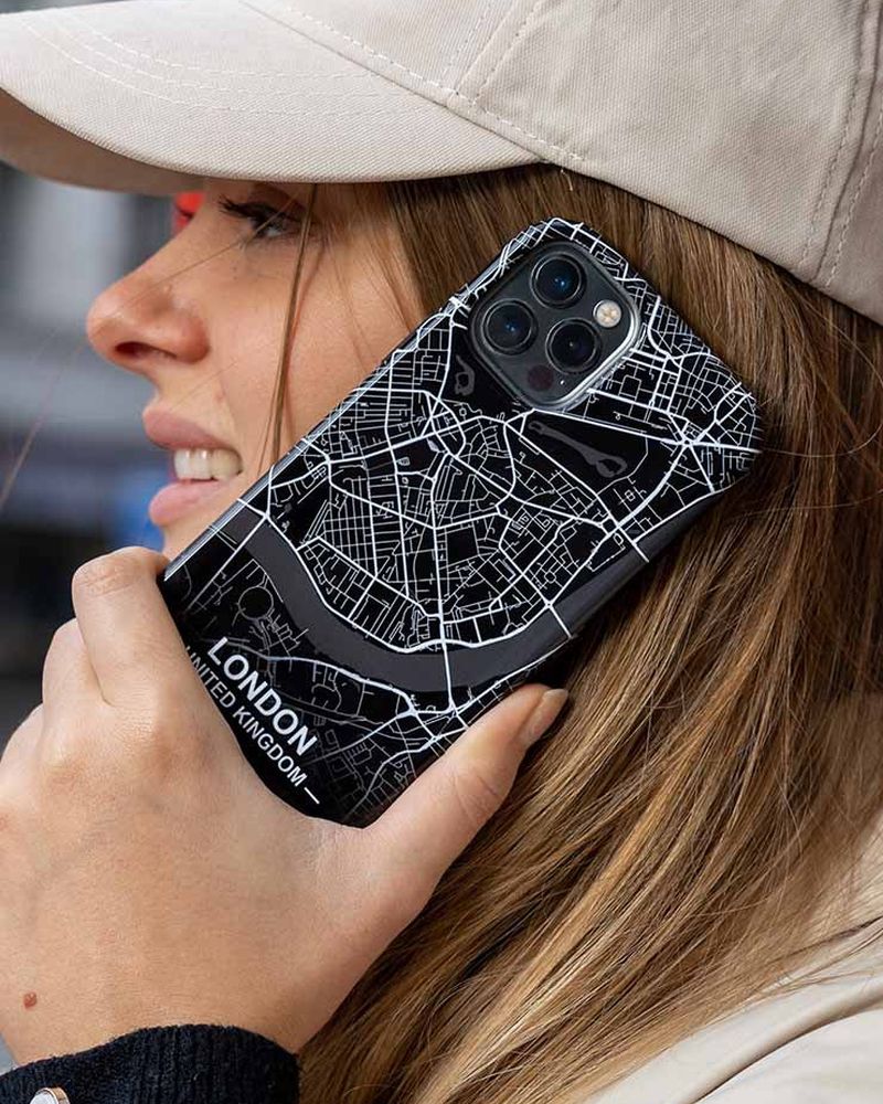 Cover per smartphone CityMarble™ con mappa della città